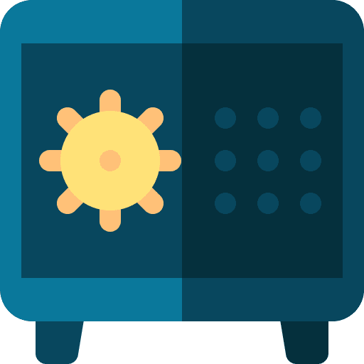 Safebox vault security safe box icon Safebox vault security safe box icon