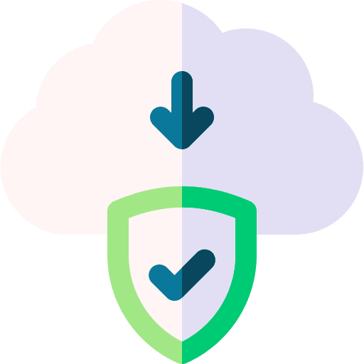 Download shield cloud down arrow icon Download shield cloud down arrow icon
