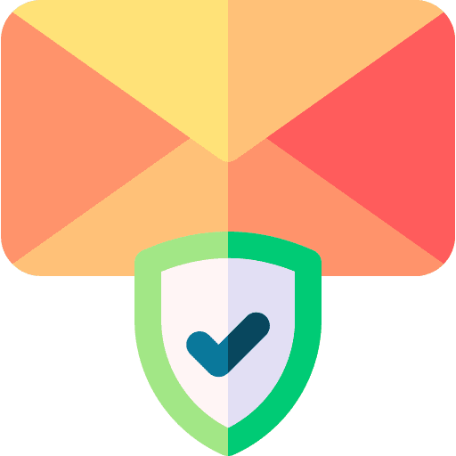 Email seo and web shield security icon Email seo and web shield security icon