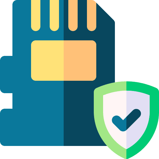 Sd card shield electronics secure icon Sd card shield electronics secure icon