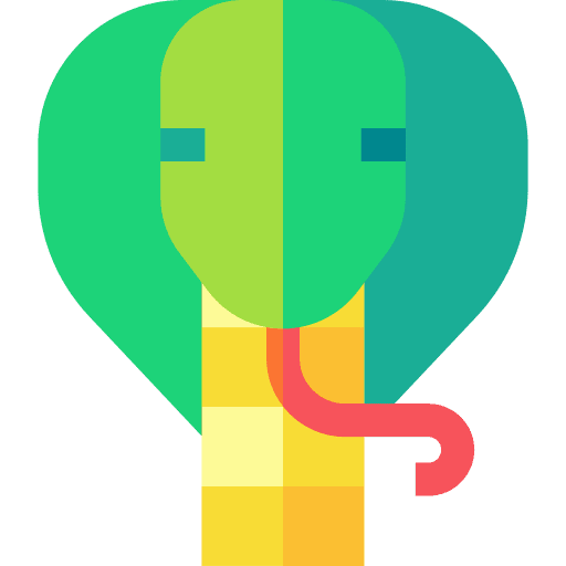 Cobra snake reptile wildlife icon