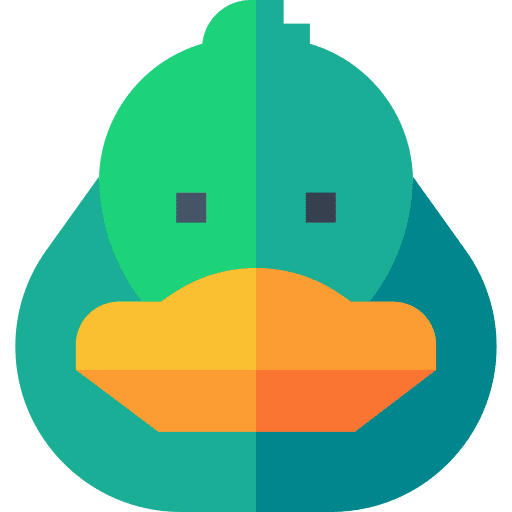 Duck duck bird fauna icon
