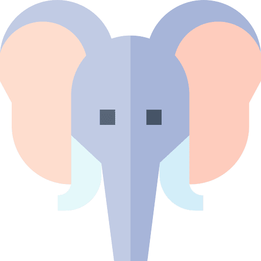 Elephant wildlife elephant animal kingdom icon