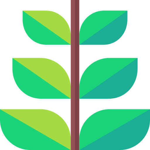 Leaf branch garden botanical icon