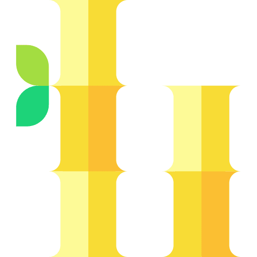 Bamboo nature botanical branch icon