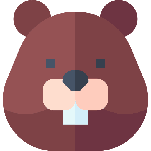 Beaver fauna animals mammal icon