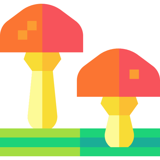 Mushroom vegan vegetarian nature icon