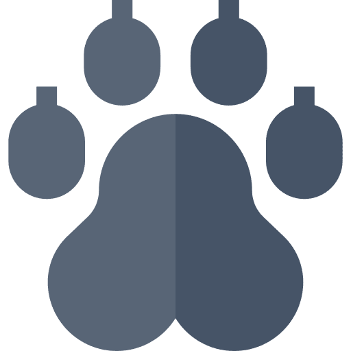 Pawprint animals paw dog icon