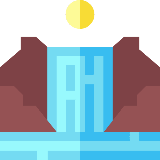 Waterfall scenery river natural icon