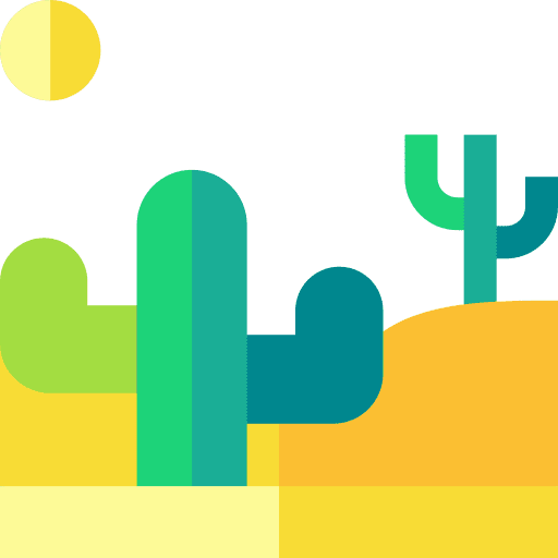 Cactus hot landscape cactus icon