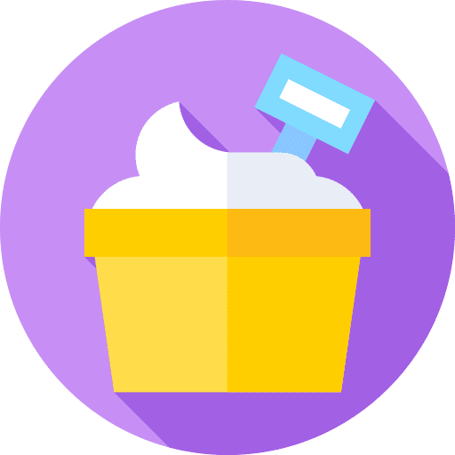 Ice cream sweet food and restaurant summer icon