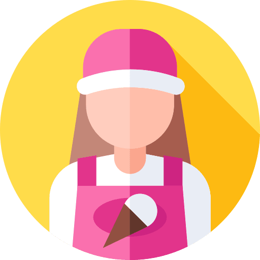 Clerk ice cream job clerk icon Clerk ice cream job clerk icon
