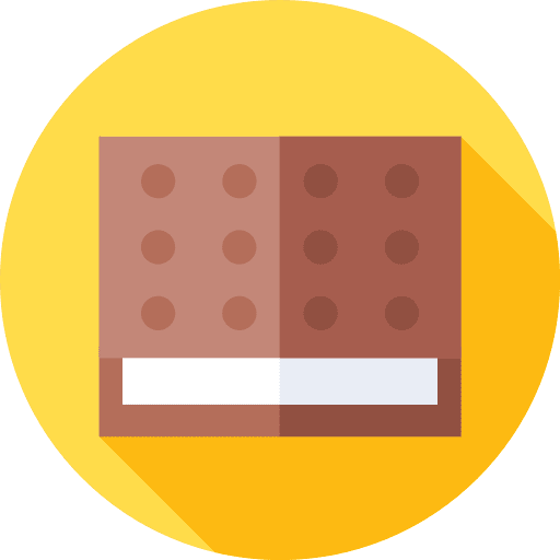 Ice cream sandwich dessert food and restaurant summertime icon Ice cream sandwich dessert food and restaurant summertime icon