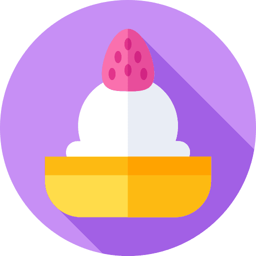 Waffle ice cream strawberry food and restaurant icon Waffle ice cream strawberry food and restaurant icon