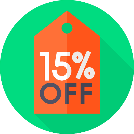 15 offer tag label icon
