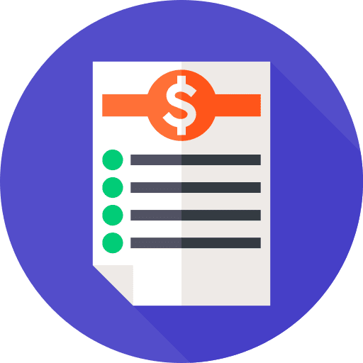 Price list price list document money icon