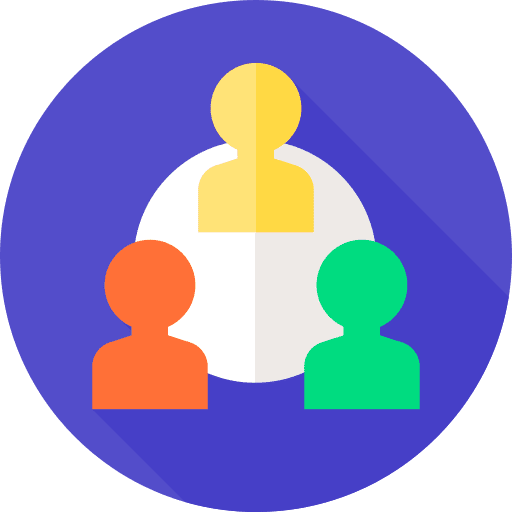 Third party referral third party team icon