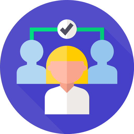 Intermediary intermediary mediation collaboration icon