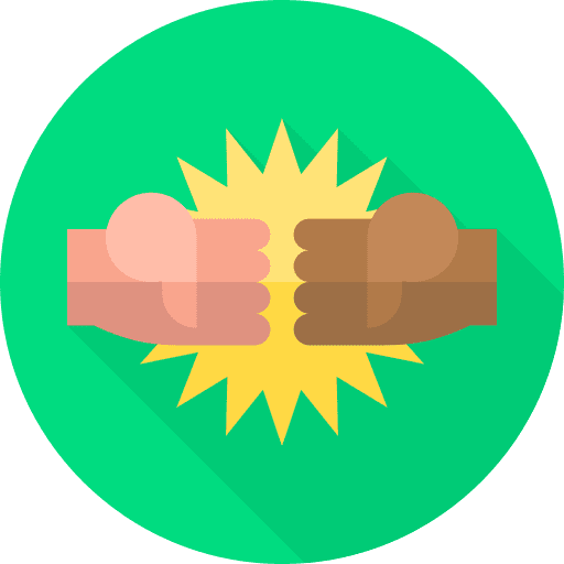 Struggle punch struggle empowerment icon