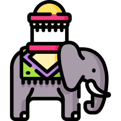 Elephant mammal animals india icon