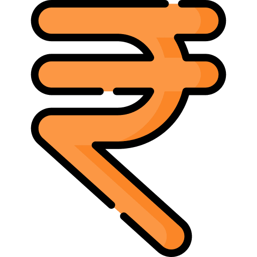 Rupee symbol india currency icon