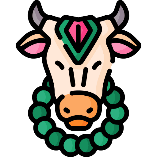 Cow sacred traditional cow icon Cow sacred traditional cow icon