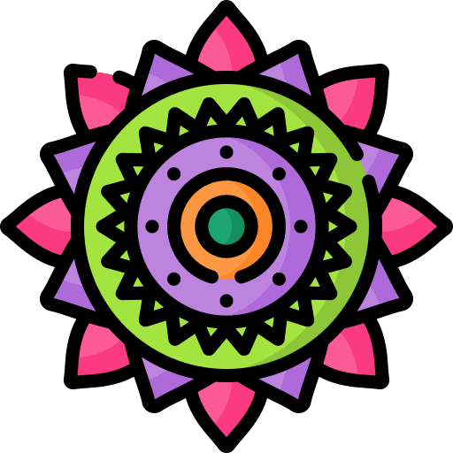 Rangoli shapes and symbols pattern cultures icon Rangoli shapes and symbols pattern cultures icon