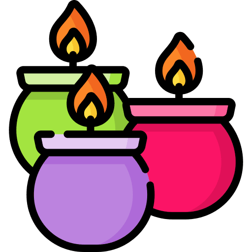 Candles india cultures hinduism icon Candles india cultures hinduism icon