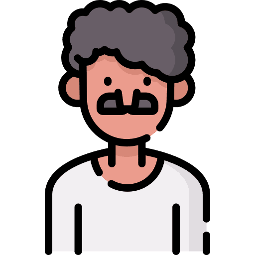 Man black hair user avatar icon Man black hair user avatar icon