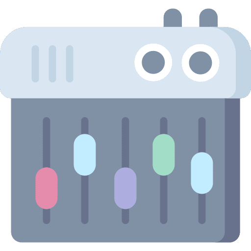 Equalizer technology sound control music mixer icon