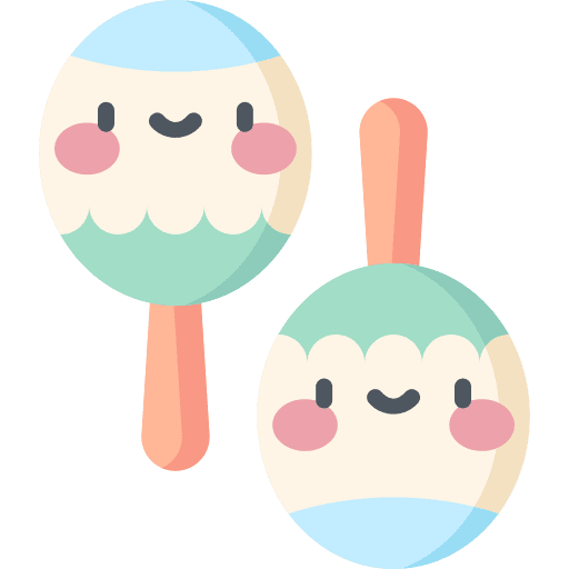 Maracas shaker musical instrument music icon