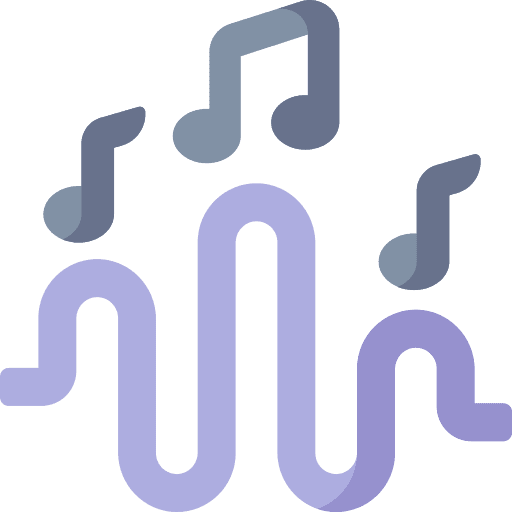 Music wave music player music wave sound bars icon