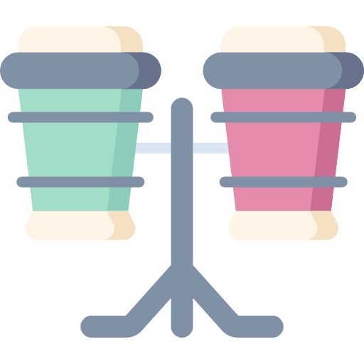 Bongos music percussion music and multimedia icon