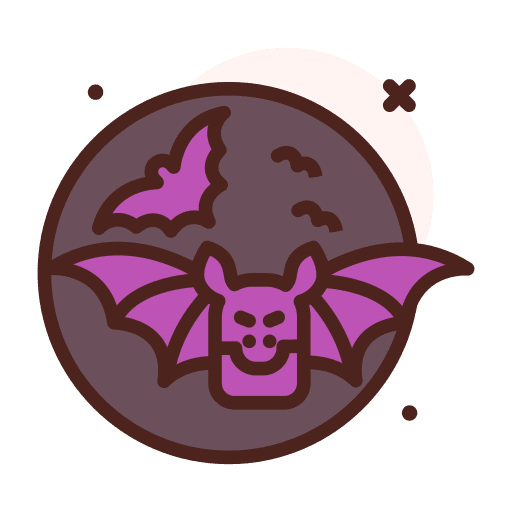 Bat animal kingdom halloween bat icon