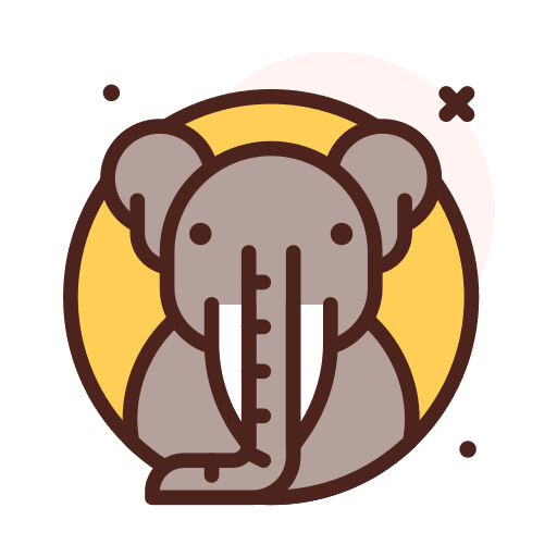 Elephant animals animal kingdom wildlife icon