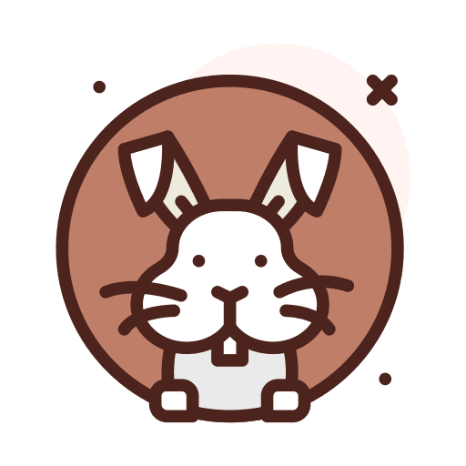 Rabbit pet mammal animals icon