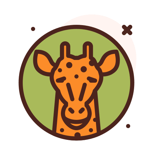Giraffe giraffe zoo animals icon