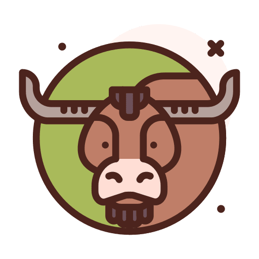 Bison mammal animals wildlife icon