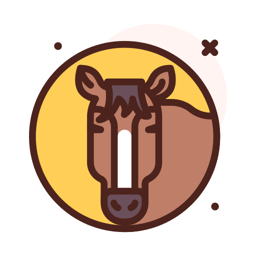 Horse wildlife equine animals icon