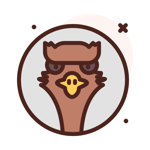 Ostrich ostrich wildlife animals icon