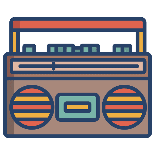 Boombox electronics boombox radio cassette icon