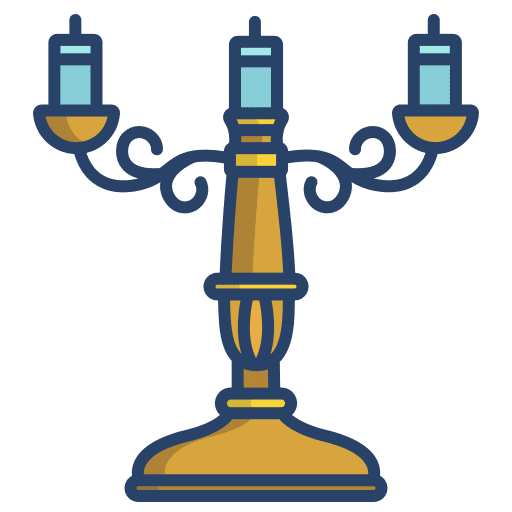 Candlestick decoration furniture and household candlestick icon