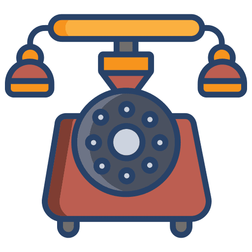 Telephone old style telephone call icon