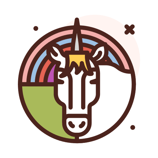 Unicorn fairy tale animals legend icon