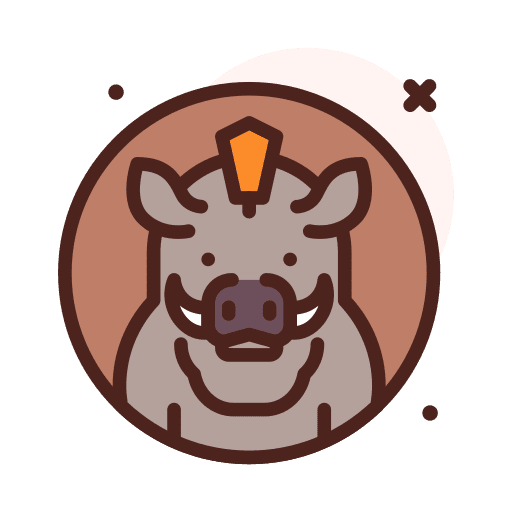 Wild boar mammal animal kingdom wildlife icon