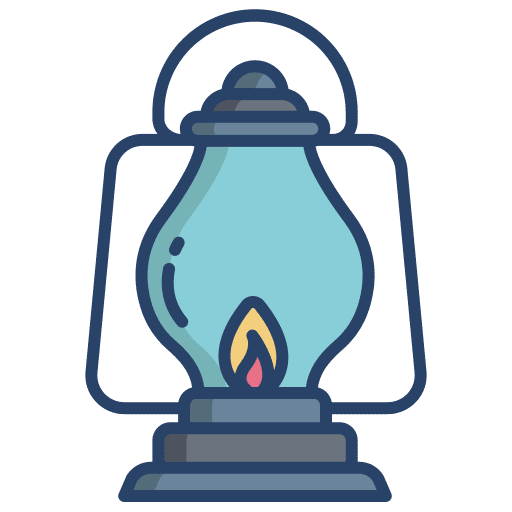 Oil lamp fire flame camping icon Oil lamp fire flame camping icon
