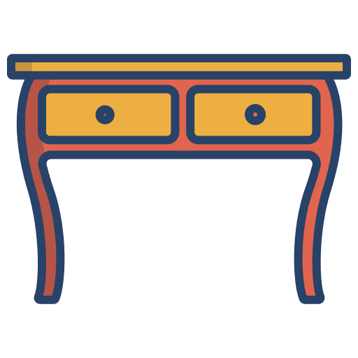 Table home decoration retro interior design icon Table home decoration retro interior design icon
