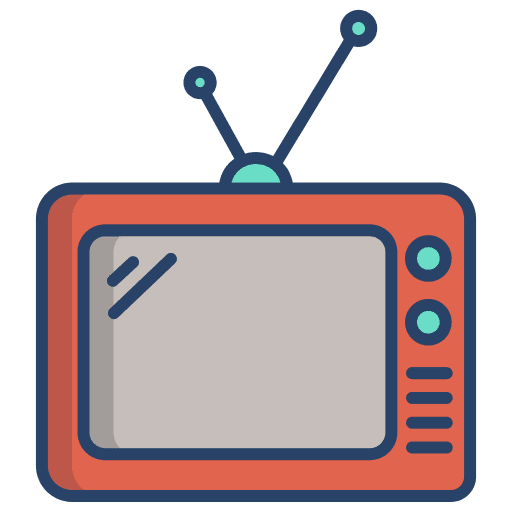 Television vintage old tv antenna icon Television vintage old tv antenna icon