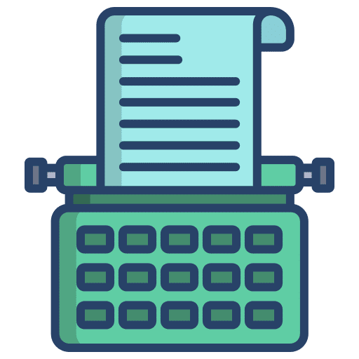 Typewriter stenotype communications typewriter icon Typewriter stenotype communications typewriter icon