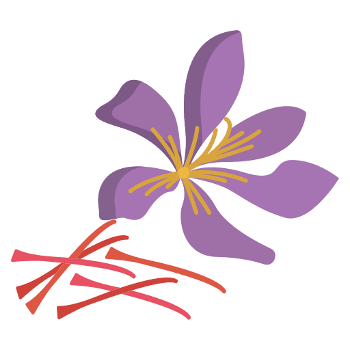 Saffron nature saffron spices icon